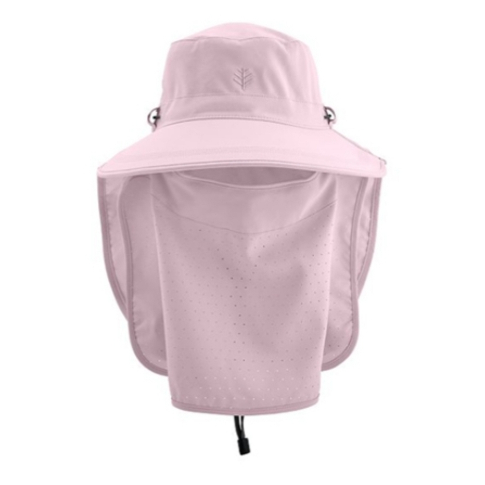 Coolibar Sun Hat With Detachable Neck Gaiter UPF 50, Mauve, One Size